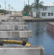 Removal of existing bridge deck