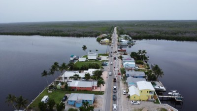 Little Pine Island Bridge traffic configuration