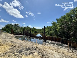 August 2024 McGregor Boulevard Pipe Crossing