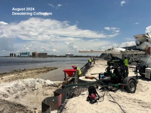 August 2024 Dewatering Cofferdam