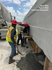 June 2024 Fascia Wall Concrete Placement