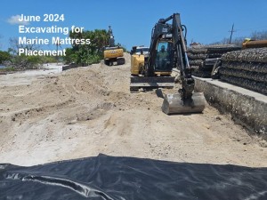 June 2024 Excavating for Marine Mattress Placement