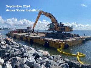 September 2024 Armor Stone Installation