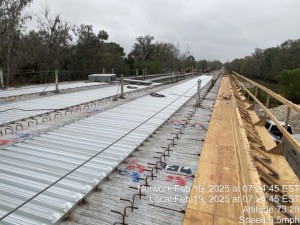 Placing Bridge Decking in February 2025