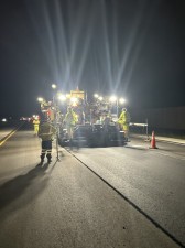 Nighttime/overnight paving operations on I-75 southbound from Bonita Beach to Alico Road.