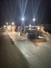 Nighttime/overnight paving operations on I-75 southbound from Bonita Beach to Alico Road.